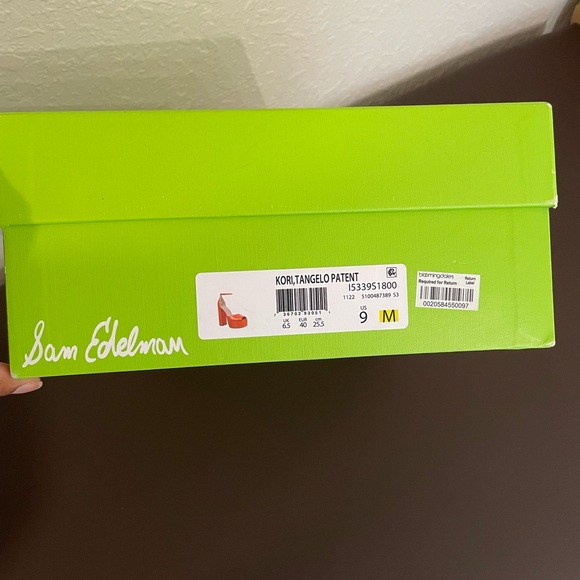 Sam Edelman Kori Tangelo Patent Platform Heels - Picture 3 of 10